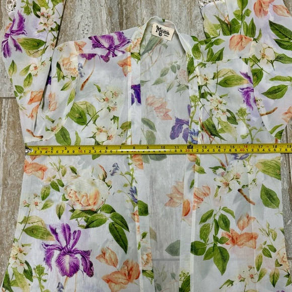 Show Me Your MuMu Metzler Kimono Flower Press Size Small - Picture 9 of 11